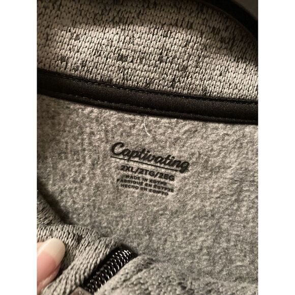 UK Kentucky Wildcats Men's 1/4 Zip Pullover Size XXL 2XL Gray Black BBN‎ - Picture 2 of 11